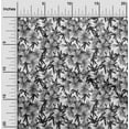 thumbnail image 2 of oneOone Cotton Poplin Gray Fabric Floral Fabric For Sewing Printed Craft Fabric By The Yard 42 Inch Wide, 2 of 5