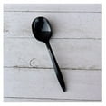 thumbnail image 3 of Boardwalk BWKSOUPBLMW Mediumweight Polypropylene Plastic Soup Spoon Cutlery - Black (1000/Carton), 3 of 4