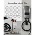 thumbnail image 5 of WolfBox EV Charger, Level 2 EV Vehicle Charging Station, 240V 40 Amp with NEMA 14-50 Plug, Wifi Enabled Electric Car Charger, Smart Display, RFID Card, Grey, 5 of 12