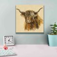 thumbnail image 4 of Epic Graffiti 'Highland Animal Cow' by Silvia Vassileva, Canvas Wall Art, 12"x12", 4 of 8