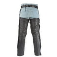 thumbnail image 3 of Dealer Leather C332-RC-8XL Mens Leather Chaps with Gathered Fitting - 8XL, 3 of 8