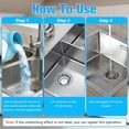 thumbnail image 3 of Powerful drain cleaner, hair cleaner for kitchen, shower pipes and drains, toilet unblocker, heavy-duty bathroom drain cleaning tool, for kitchen and pipe cleaning (320 grams/11.3 ounces), 3 of 4