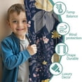 thumbnail image 3 of Blackout Kids Curtains,Pioneer Flower Childrens Insulated Curtains Set Of 2,Bedroom Essentials,Toddler Room Decor 42x54in(106x137cm), 3 of 4