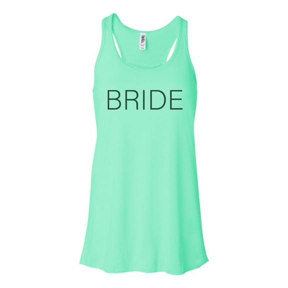 "Bachelorette Tank Top, Bride, Bride Racerback, New Bride, Honey Moon Shirt, Getting Married, Wedding Tank, Wife To Be, Marriage Shirt, Mrs T, Mint , SMALL"