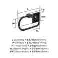 thumbnail image 6 of Amerock Appoint Matte Black Single Post Toilet Paper Holder, 6 of 8