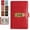 Red, variant on Lockable Savings Notebook 100 Page Envelope Challenge Book Money Saving Binder Compact Fun to Reach Your Savings Goals Personal Organizer