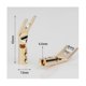 thumbnail image 3 of 8PCS HIFI Banana Y Spade Y Gold Plated Pure Copper Screw Fork HiFi Speaker Spade Connector Plugs-Co, 3 of 5