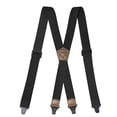 thumbnail image 1 of Bretelles pour Hommes Robustes, Bretelles Élastiques Réglables en X avec Clips Solides pour Pantalons, Bretelles Unisexes à Clipser pour le Travail, Décontracté, Usage Quotidien, 1 of 1