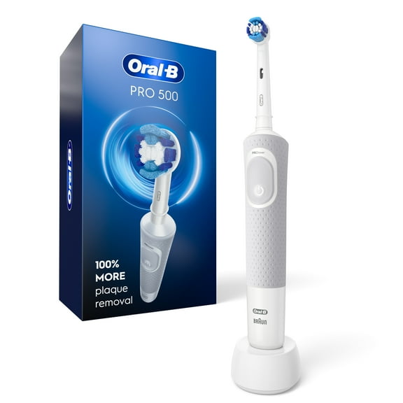 Oral-B Pro 500 Electric Toothbrush with (1) Brush Head, Rechargeable, White