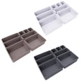 thumbnail image 4 of Moyic 8 unids/set divisor de cajón caja de almacenamiento de plástico bandeja de inserción suministros organizadores para oficina y hogar Almacenamiento y organización del hogar, 4 of 6