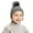 Gray, variant on Lilgiuy Baby Infant Winter Hat Knit Thick Baby Girl Hats Warm Pom Pom Baby Beanie Hat Ski Newborn Hats Beanies for Making Snowmen