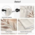 thumbnail image 5 of Beige Geometric Kitchen Curtains, Modern Abstract Art Botanical Light Filtering Window Curtain Panels, 2Pcs Rod Pocket Window Treatments Set for RV Dining Room Study Room 42x45 Inches, 5 of 9