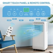 10000 BTU Portable Air Conditioner 4-in-1 Portable AC Unit Cool up to 450 sq.ft, Portable Air Conditioners with Remote Control & Window Kit1-24H Timers
