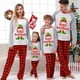 thumbnail image 2 of Pijama familiar a juego de Navidad, Conjunto de pijama gris de elfo, Feliz Navidad, diseño exclusivo, 2 of 3