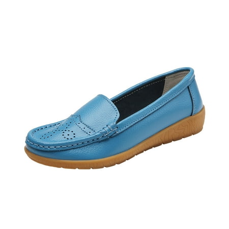 

Fesfesfes Women Flats Comfortable Casual Hollowed Out Womens Synthetic Shoes With Soft Soles Sloping Heels 9.5(43)