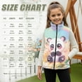 thumbnail image 6 of Yuyamidu Panda Zip Up Fuzzy Fleece Vest for Toddler Girls 2T Stand Collar Sleeveless Jacket with Pockets Cute Waistcoat Winter Outerwear for Outdoor School, 6 of 6