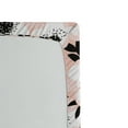 thumbnail image 2 of Ambesonne Flower Fitted Sheet, Floral Pastel Soft, Full Size, Pale Pink White Black, 2 of 2