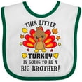 thumbnail image 3 of Inktastic This Little Turkey is Going to Be a Big Brother Boys Baby Bib, 3 of 4