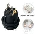 thumbnail image 4 of RYUJNDK Waterproof Oilproof Round Rockers Switches 3 Pin 3 Position without Light Electrical Replacement Switches for Enthusias, 4 of 8
