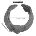 thumbnail image 2 of Unique Bargains 1 Pcs Knotted Headbands Women Hairband Hair Hoop for All Hair Hair Accessories Gray, 2 of 7