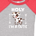 thumbnail image 4 of Inktastic I'm a Cutie White and Brown Holstein Cow with Arrows Boys or Girls Baby Bodysuit, 4 of 5