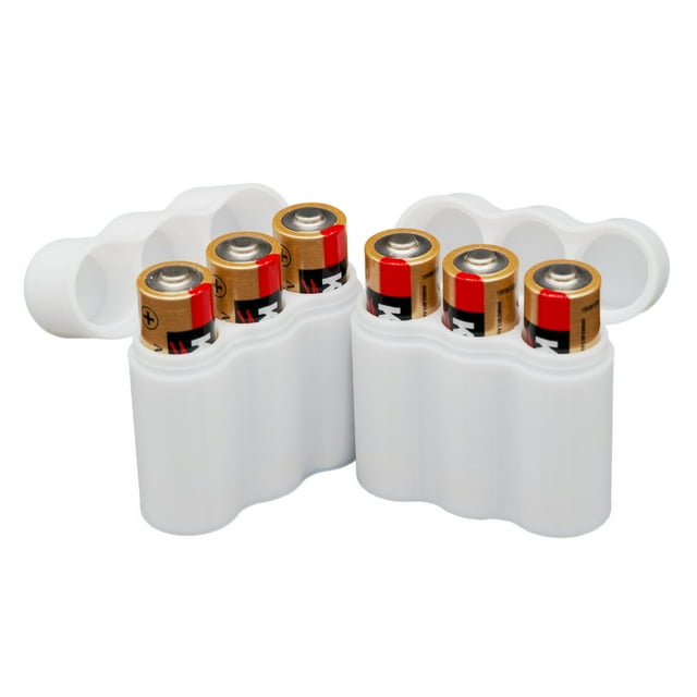 Étui Mince pour Piles AA, Contient 3 Piles AA, pour Voyage, Randonnée, EDC Ou Organisation (Lot de 2)