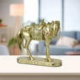 thumbnail image 6 of yotijay Horse Statue Decor Animal Figurine Crafts Desk Centerpiece Resin Horse Sculpture Gold, 6 of 9