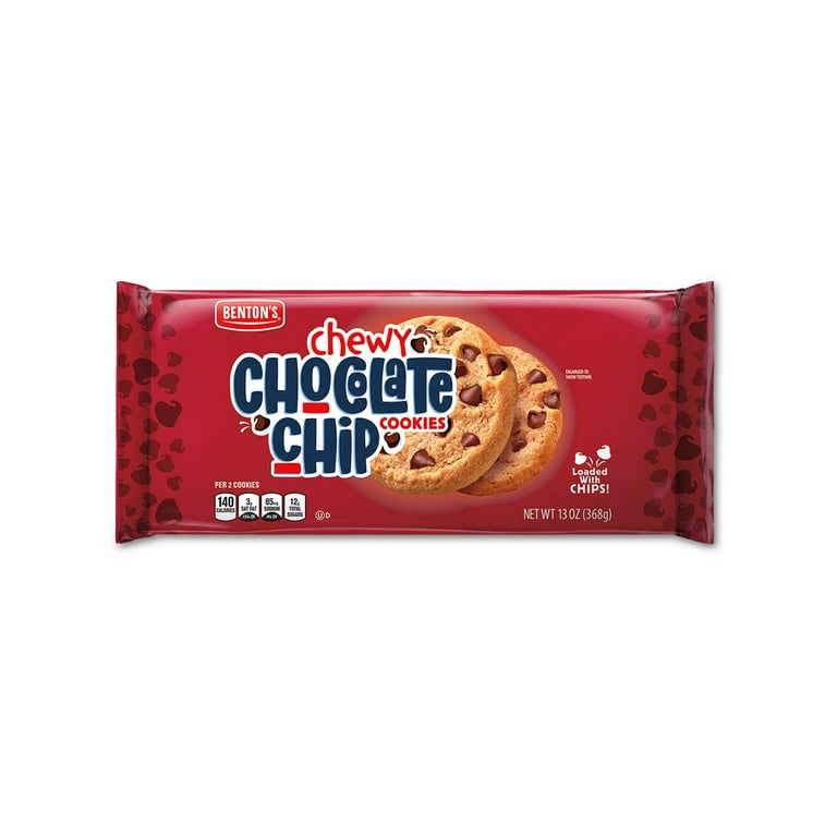 邦楽 @chococookies_13 Benton's Chewy Chocolate Chip Cookies, 13 oz - Walmart.com
