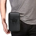 thumbnail image 2 of Classic PU Leather Waist Pack Men Zipper Money Wallet Card Case Bag Phone Pocket, 2 of 9
