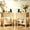 Oak-Set of 2, variant on Ktaxon Wood Nightstand Set of 2 with Outlets & USB Ports LED Light, Modern End Table Bedside Table, Brown
