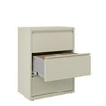 thumbnail image 5 of Hirsh 30 Inch Wide 3 Drawer Metal Lateral File Cabinet for Home and Office, Holds Letter, Legal and A4 Hanging Folders, Putty, 5 of 6