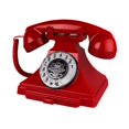 thumbnail image 3 of kowaku Audio Guest Book Phone Desk Telephone Recorder Vintage Design with Rotation Dial red, 3 of 8