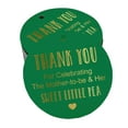 thumbnail image 1 of Inkdotpot Pack Of 50 Real Gold Foil Paper Tags Thank You For Celebrating The Mother To Be Baby Shower Favor Hang Tags, 1 of 7