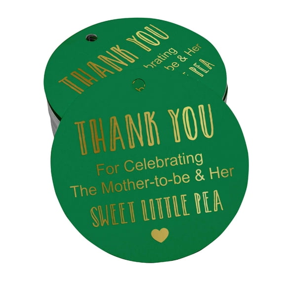 Inkdotpot Thank You For Celebrating The Mother To Be Baby Shower Bottle Tag Real Gold Foil Favor Hang Tags Pack Of 100