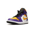 thumbnail image 4 of Jordan MENS Air Jordan 1 Mid "Lakers" DQ8426 517 from Stadium Goods, 4 of 8