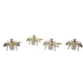 thumbnail image 2 of Fennco Styles Decorative Bejeweled Bumble Bee Design Metal Napkin Rings, Set of 4 - Gold Napkin Rings, 2 of 4
