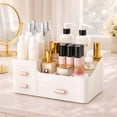 thumbnail image 1 of Organizador de maquillaje para encimera con cajones, acrílico blanco, 1 of 9