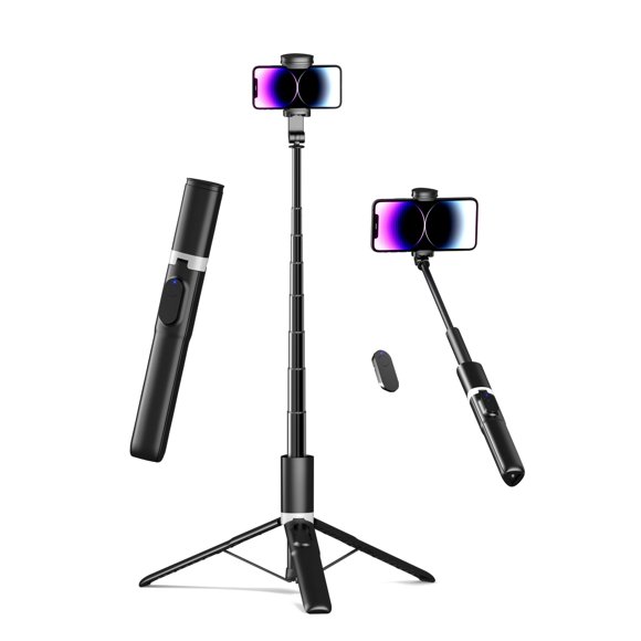 Trípode Selfie Stick Jishane 61 para iPhone con mando inalámbrico