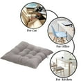 thumbnail image 5 of 16x16 Inch 10-Colors Soft Non-Slip Dining Kitchen Square Chair Cushion Seat Pads Removable Cover On Garden, 5 of 6