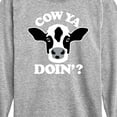 thumbnail image 3 of Instant Message - Cow Ya Doin - Toddler & Youth Long Sleeve Graphic T-Shirt, 3 of 6