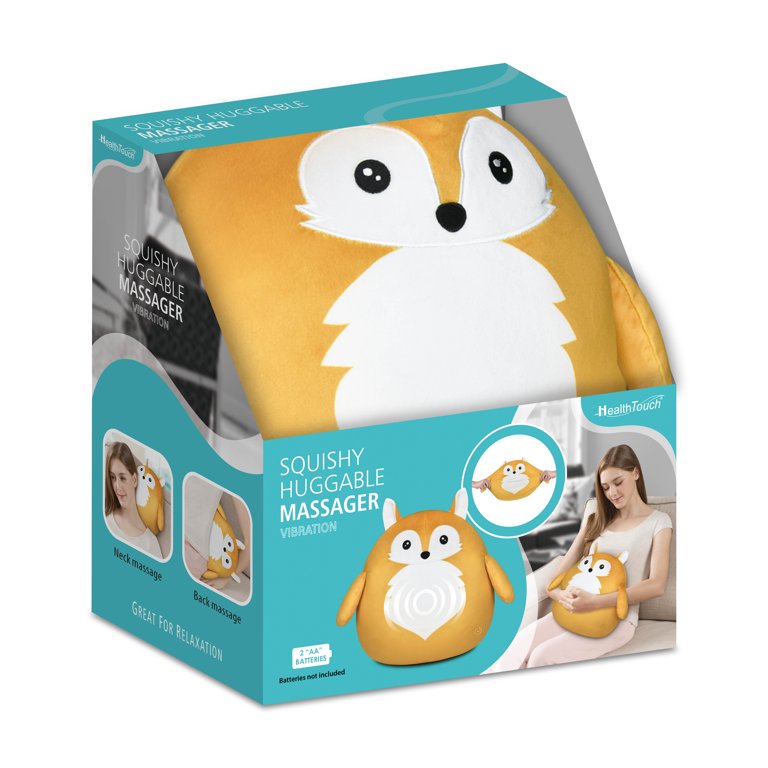 Health Touch Squishy Animal Massager - 12 inch Super Soft Fabric Cover, Massager  Vibration - Fox - Walmart.com