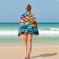 thumbnail image 4 of Independence Day Of The United States Flag Beach Towel, Microfiber Beach TowelsAbsorbent, Compact, Beach Blanket, Lightweight Towel for The Swimming, 4 of 7