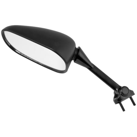 BikeMaster Replacement Mirror Black Left Mirror FK-243 LH