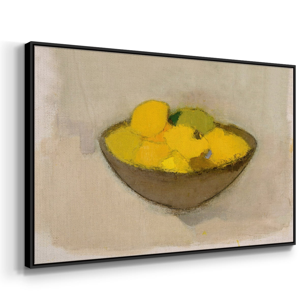 Vintage Botanical Print-LXXI By Wexford Home Framed in Black Wood Gallery Wrapped Canvas 17 in. x 25 in.