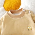 thumbnail image 5 of Kogui Pajamas for Toddler Girls Girls Fleece Lined Thermal Underwear Set Bear Print Long Sleeve Top and High Waist Pants Baby Toddler Pjs 6 12 Months (Brown,6-12 Months), 5 of 7
