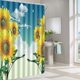 thumbnail image 2 of Rideau de douche en polyester imperméable à imprimé floral 180 x 180 cm, 2 of 4