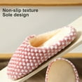 thumbnail image 4 of Women Cozy Cotton Slippers Slip On Warm House Shoes Indoor Comfy Warm Bedroom Slippers Home Slippers for Winter Size 5-12, 4 of 11