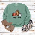 thumbnail image 3 of Lettre Bénie Reconnaissante Imprimer Sweat-Shirts Femmes Léopard Citrouille Graphique Halloween Sweat à Capuche, 3 of 4