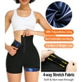 thumbnail image 5 of Foxqixa Women's High Waist Sauna Sweat Shorts - Hot Polymer Compression Yoga Pants with Tummy Control & Butt Lift for Workout Weight Loss, 5 of 5