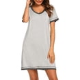 thumbnail image 5 of Camisones de mujer Camisa de dormir de manga corta Camisa de dormir cómoda, 5 of 5